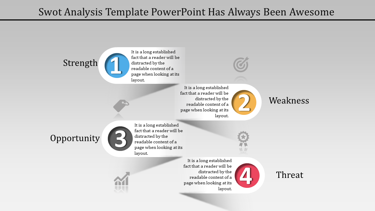 Professional SWOT Analysis Template PowerPoint Design